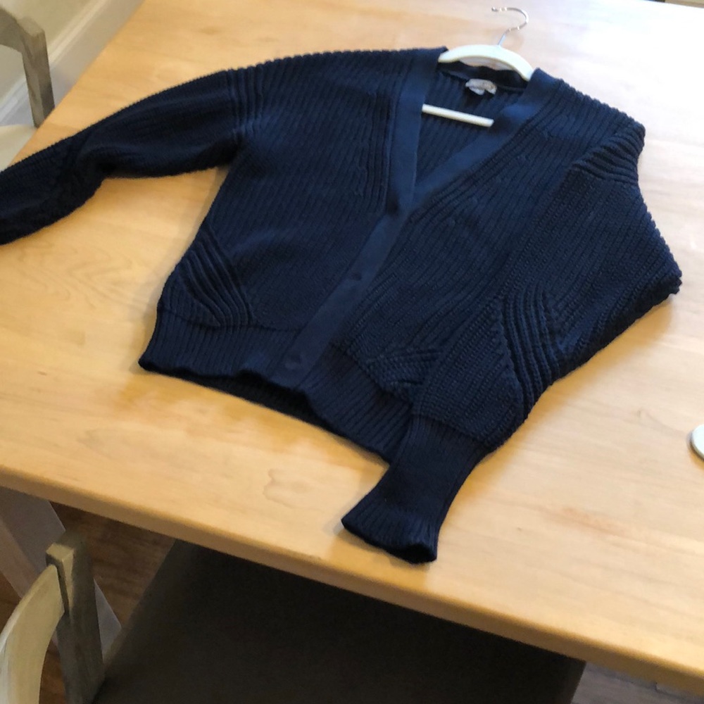 Navy blue Point Sur cardigan